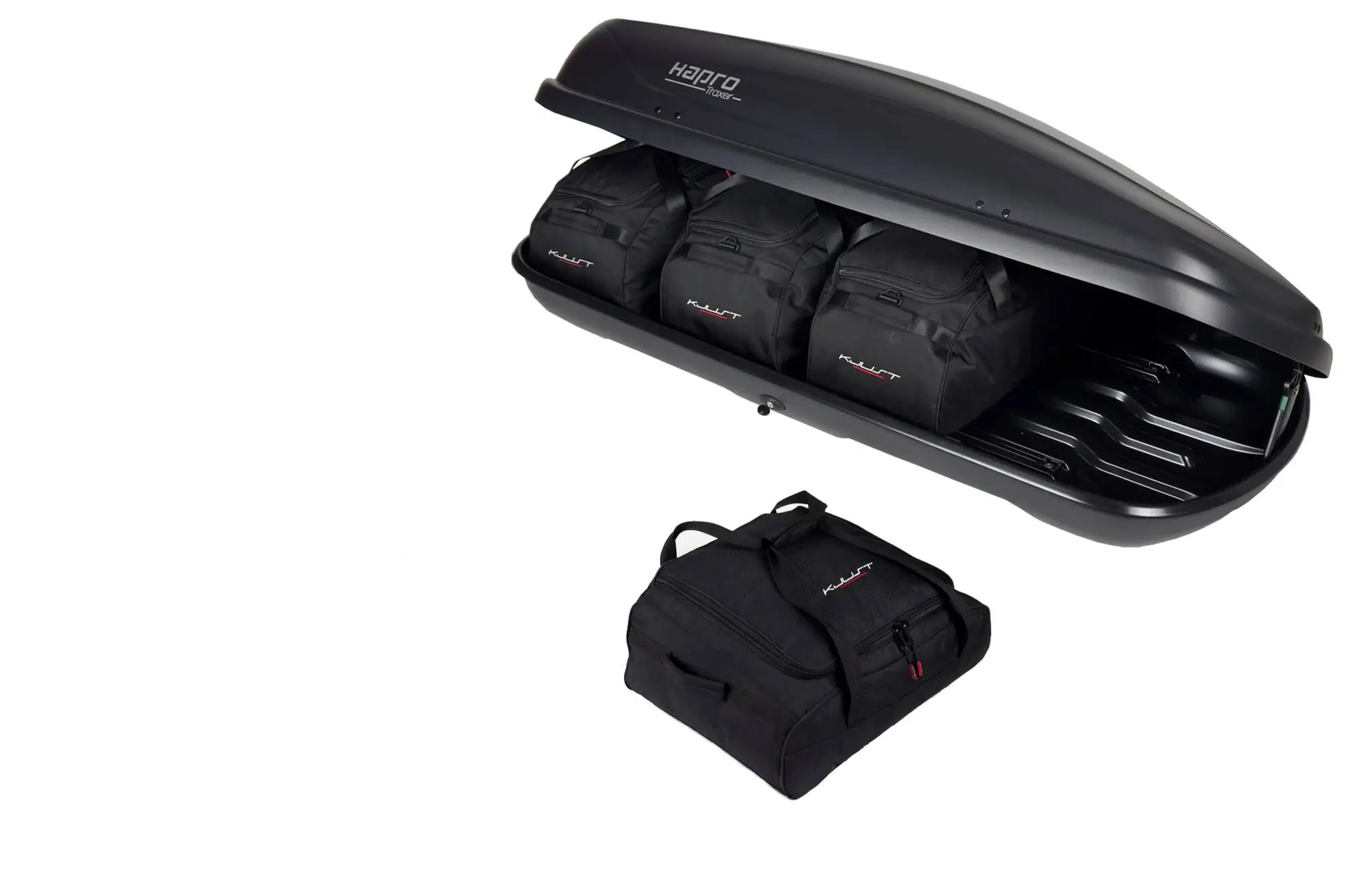 KJUST TASSENSET 4 STUKS VOOR DAKKOFFER HAPRO TRAXER 5.6