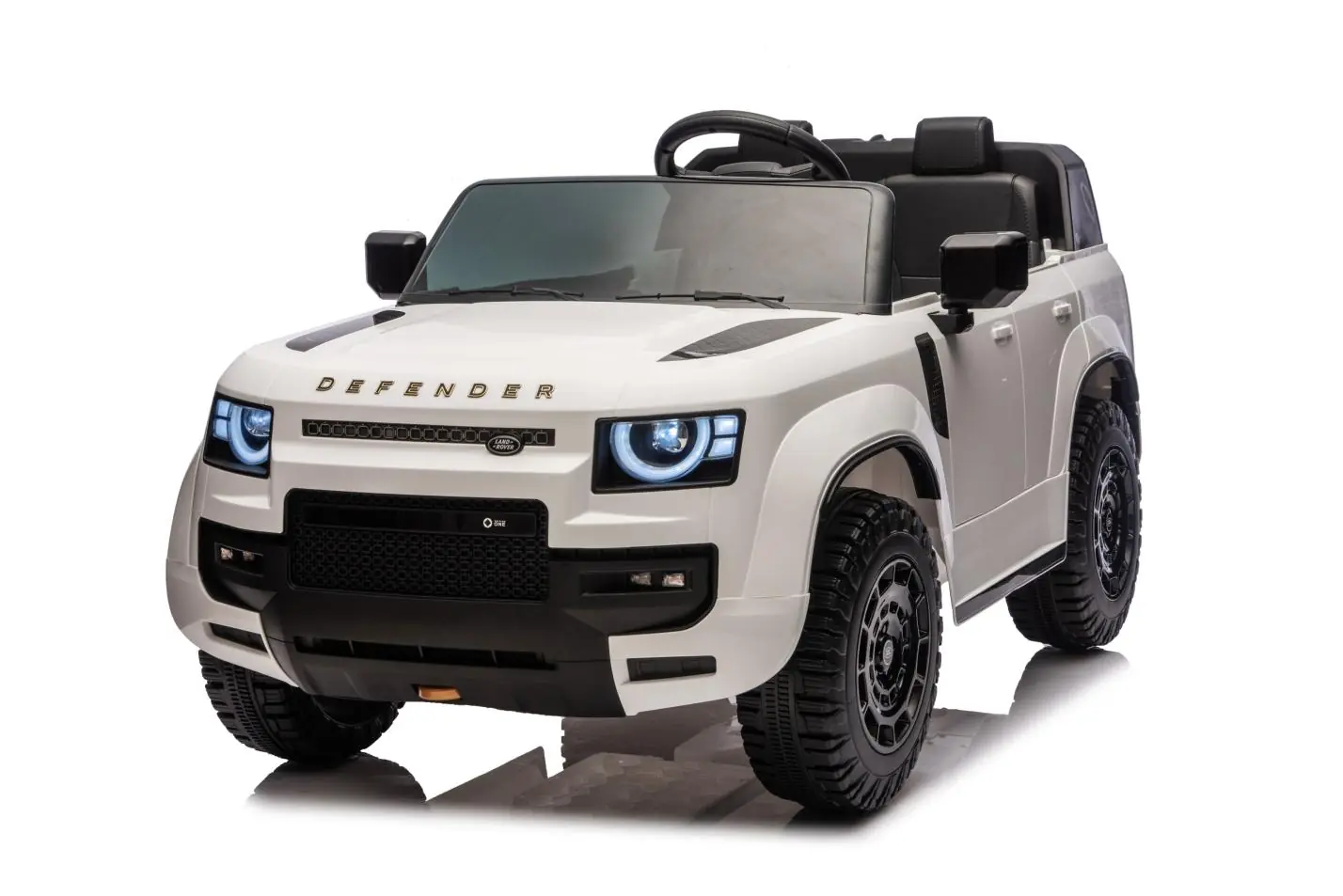 Land Rover Defender elektrische kinderauto - wit